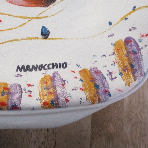 🎨 Artistic White Shoulder Bag – Manocchio Brand - Picture 4 of 7